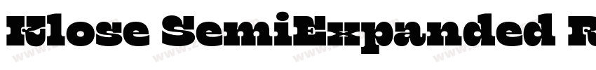 Klose SemiExpanded R字体转换 Klose SemiExpanded R字体转换